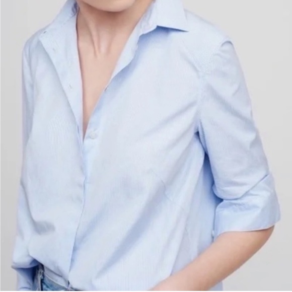 Cuyana Tops - Cuyana Poplin Pleat Back Button Down